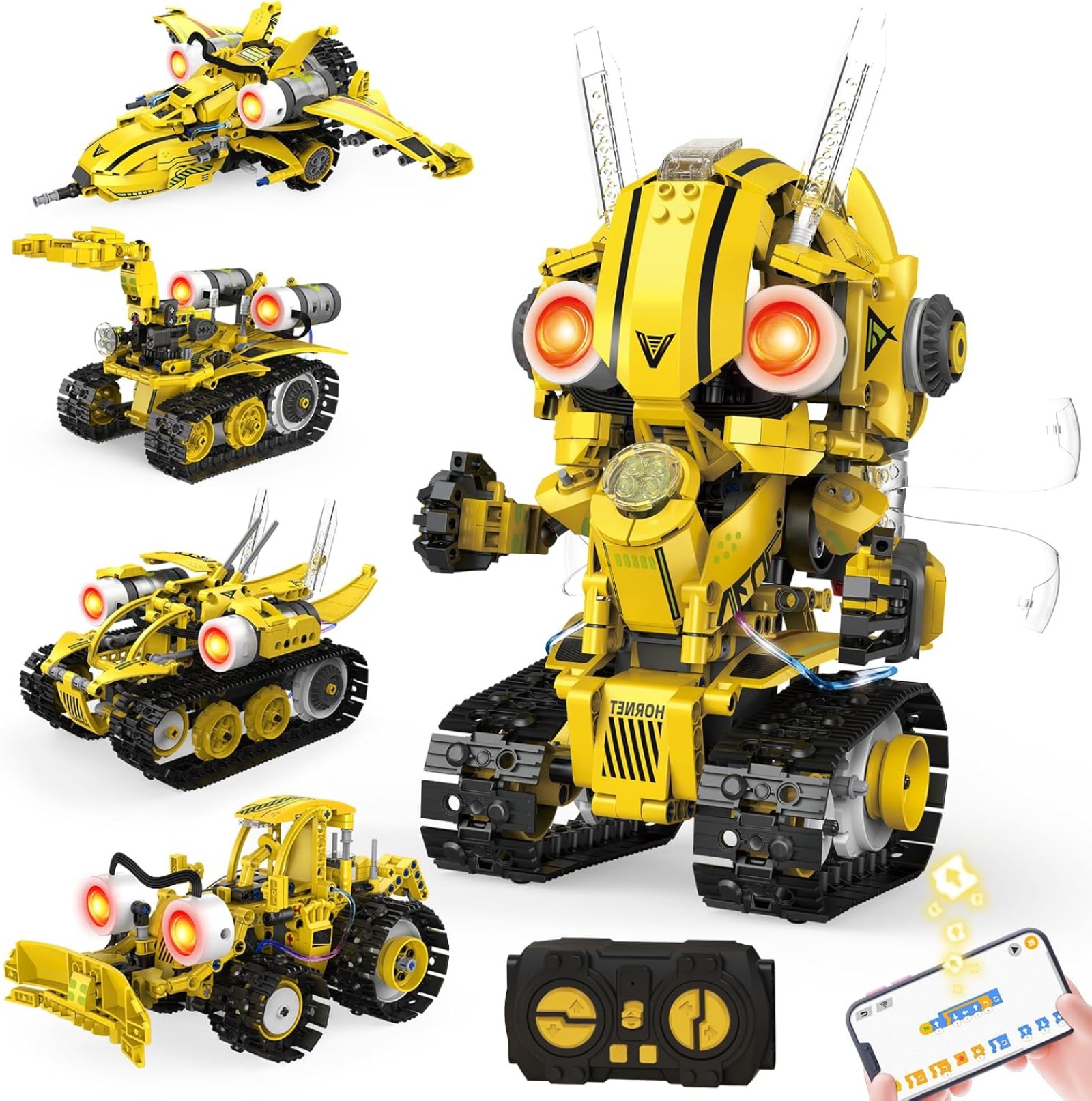 HPROMOT 5-in-1 STEM Robot Building Kit