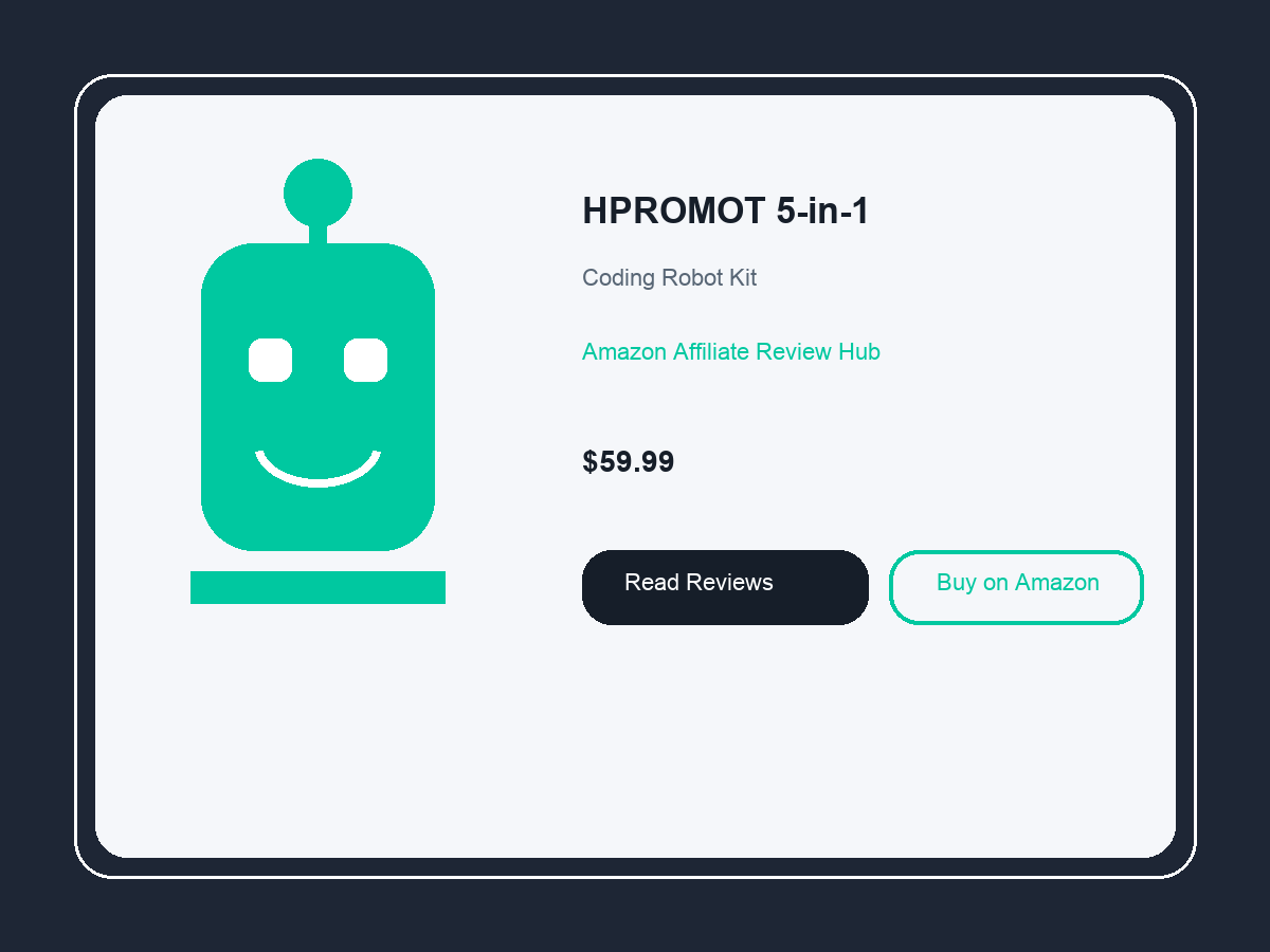 HPROMOT 5-in-1 STEM Robot Building Kit